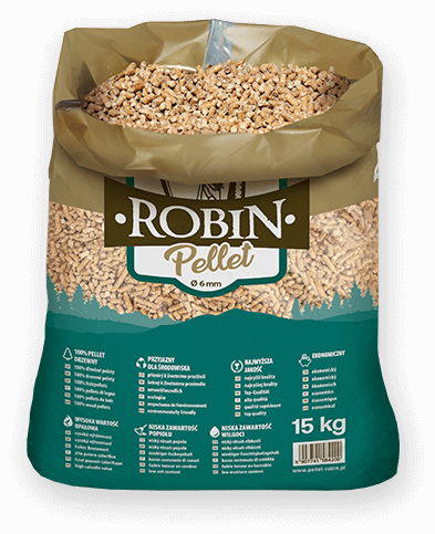 worek pelletu opałowego Robin do kupienia w Hrubieszowie lub sklepie internetowym